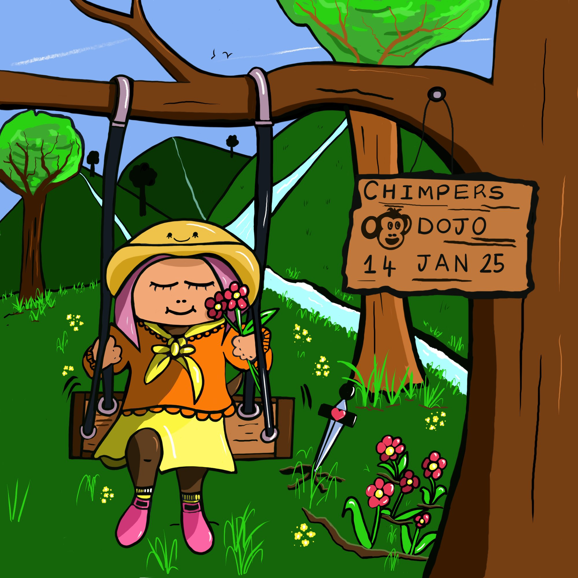 Chimpers Dojo It's Chuesday 14 January 2025 POAP image