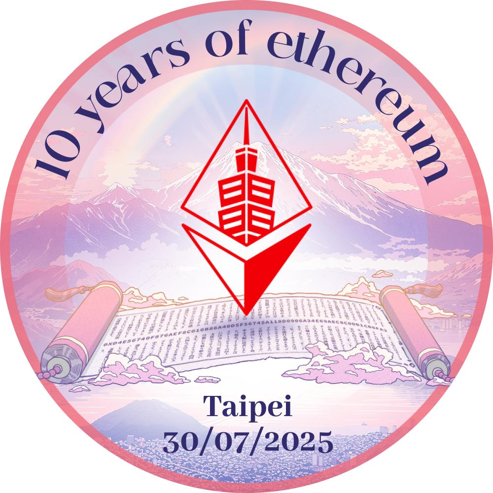 10 years of Ethereum - Taipei POAP image