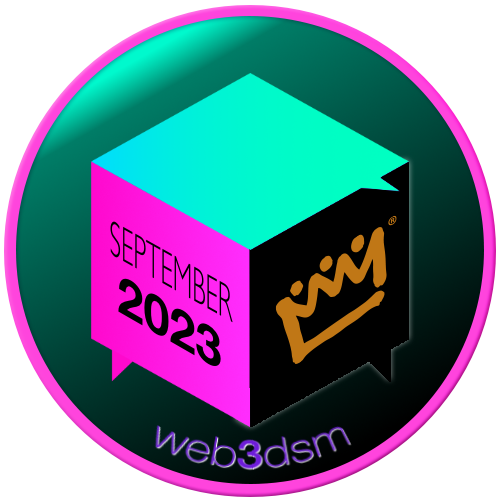 web3dsm - SEPTEMBER 2023 - BLK & Bold POAP image