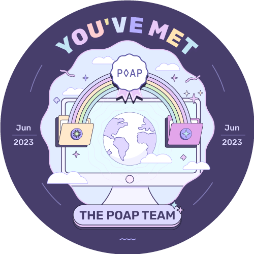 You've met the POAP team in June 2023 POAP image