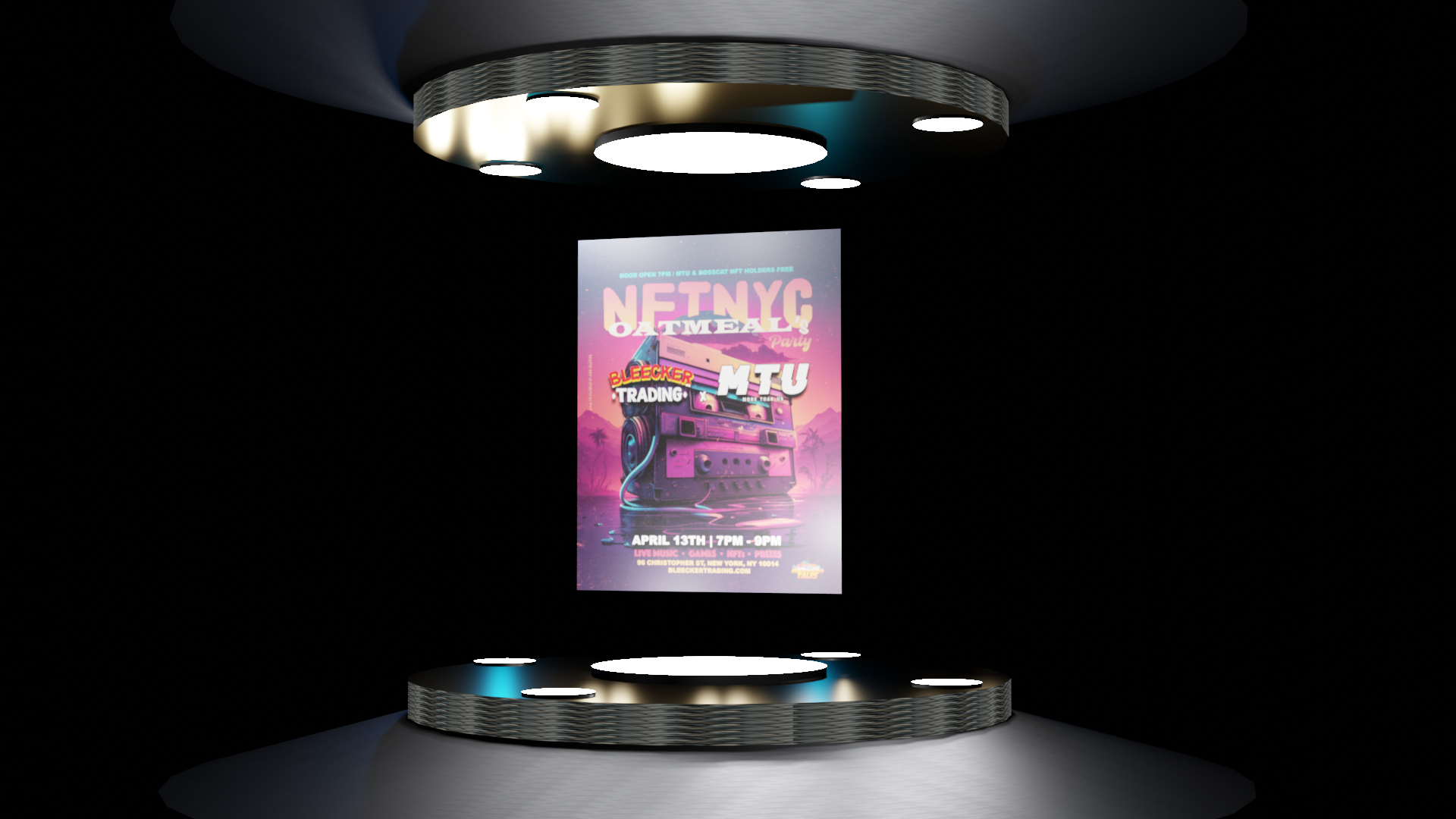 NFTNYC Oatmeal Party at Bleecker Trading POAP POAP image