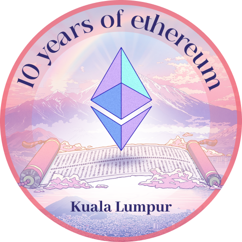10 years of Ethereum - Kuala Lumpur POAP image
