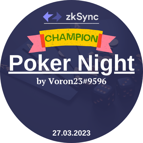 PokerNight winner 27/03/2023 POAP image