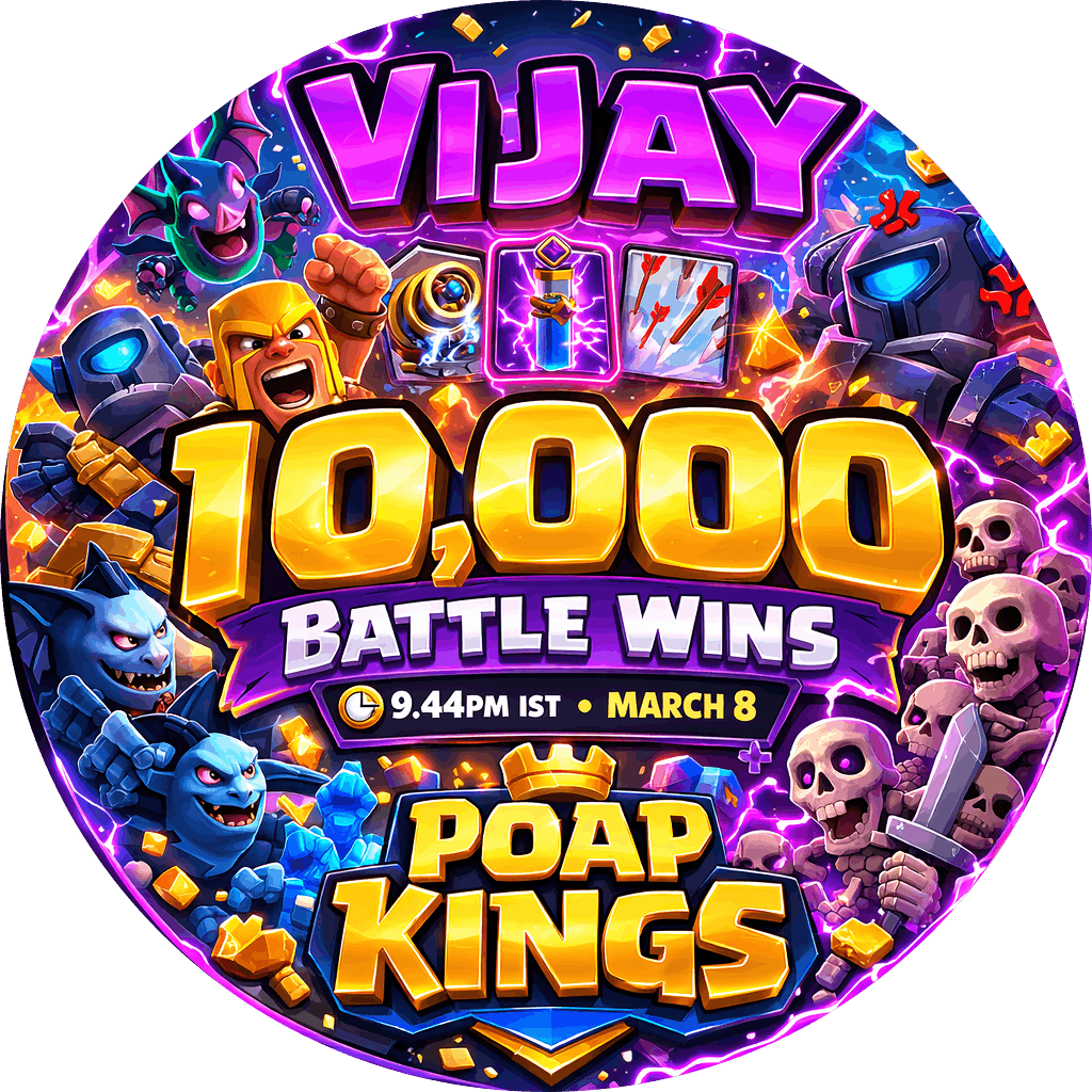 Vijay 10,000 Battles Won | POAP KINGS drop image