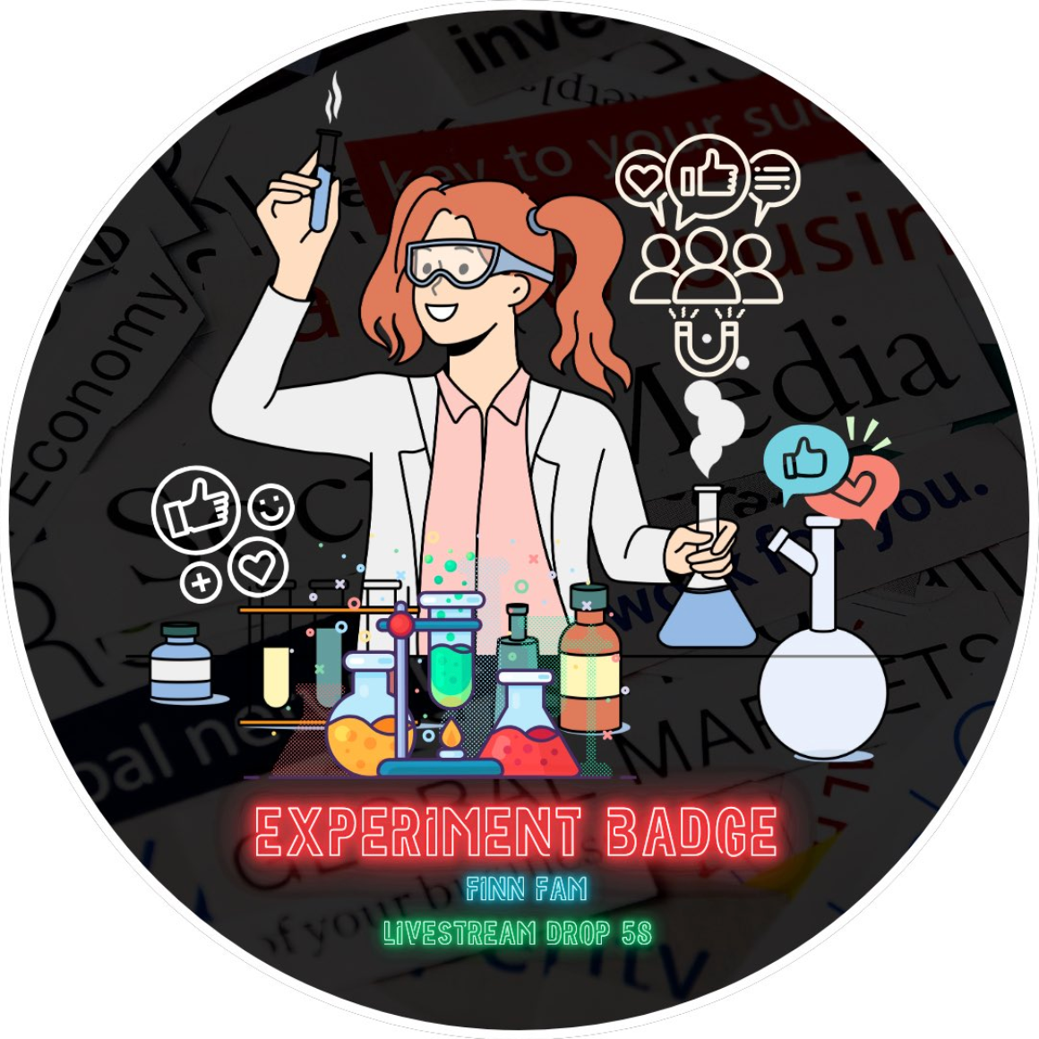 The Experiment Stream 58 Badge POAP image