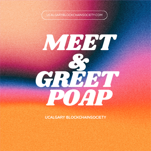 UCalgary Blockchain Society - Kick off Event drop image