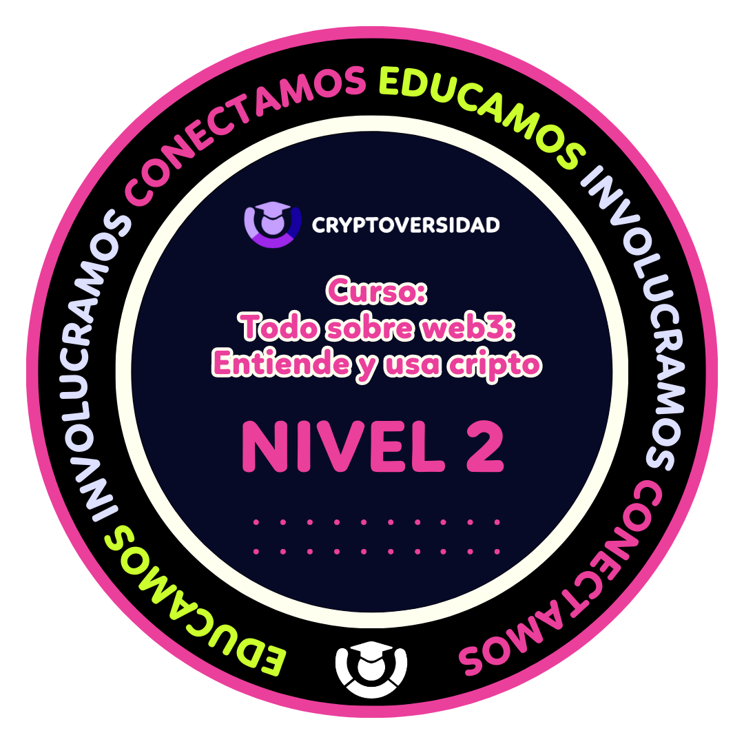 Nivel 2 Completado: Curso de Intro a web3. POAP image