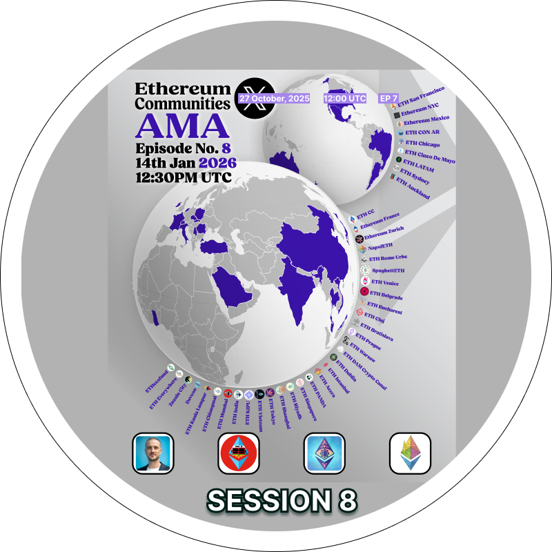 ETHEREUM COMMUNITIES AMA TOUR: SESSION 8 POAP image