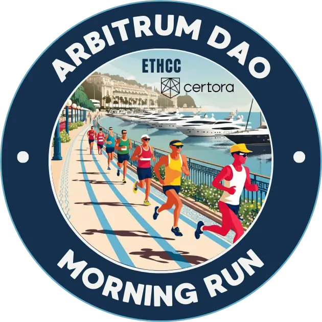 Arbitrum DAO Morning Run (powered by Certora) - EthCC 2026 POAP image