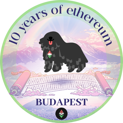 10 Years of Ethereum - Budapest POAP image