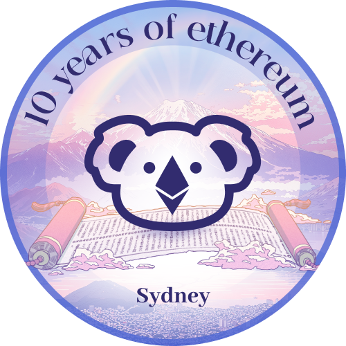 10 years of Ethereum - Sydney POAP image