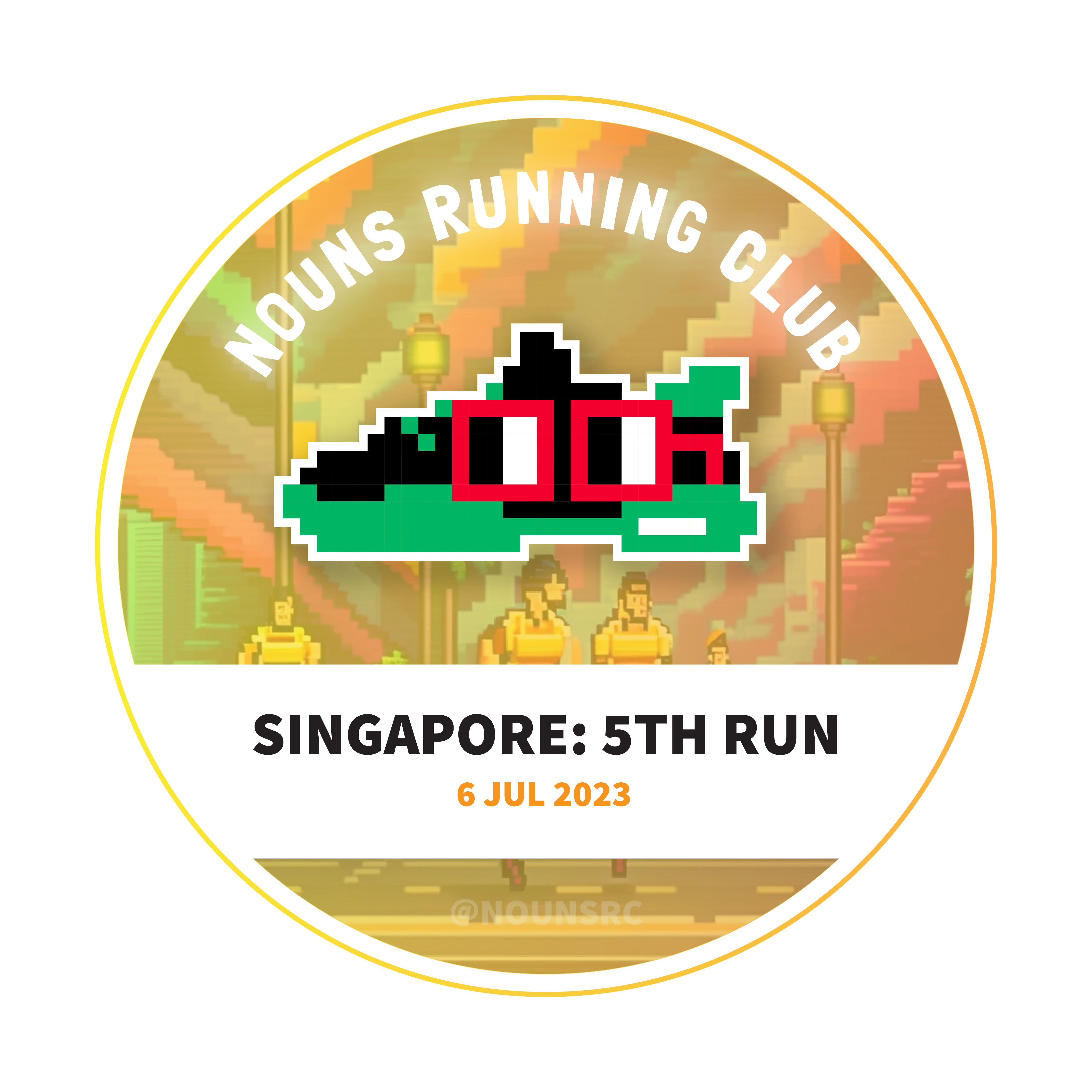 Nouns Running Club Singapore 5th Run POAP image