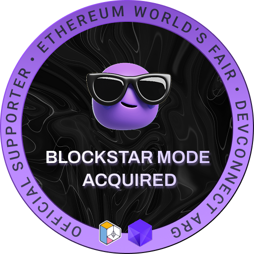 Blockstar Mode Acquired - by R3AL Blocks POAP image