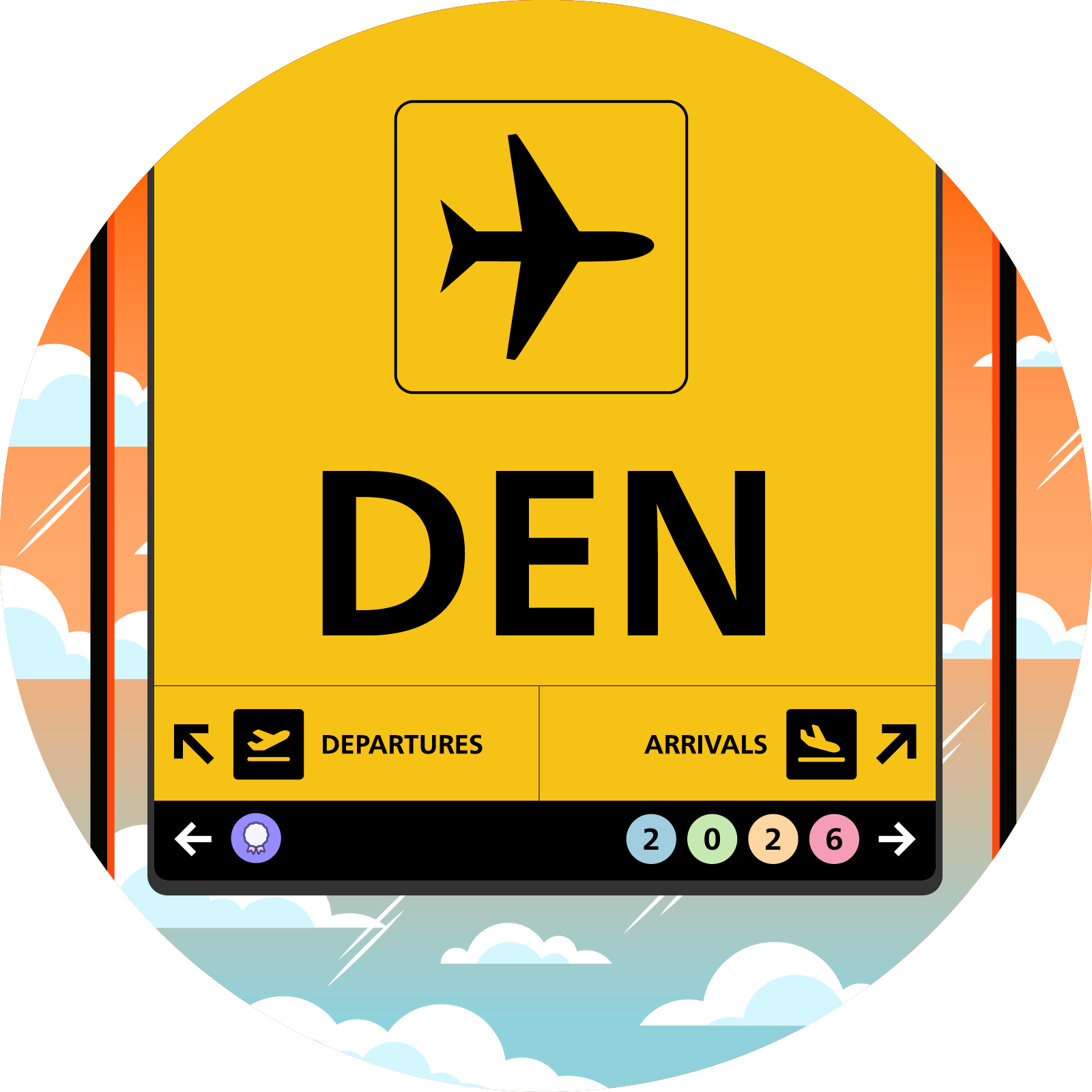 I passed through Denver International Airport (DEN) in 2026 zoomed in.