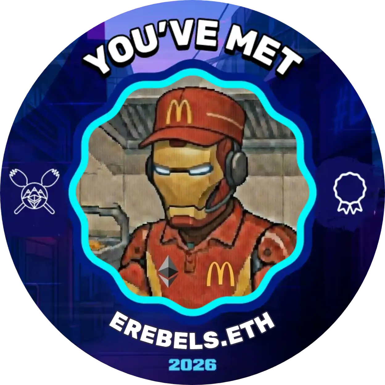 You've met erebels.eth during ETHDenver 2026 POAP image