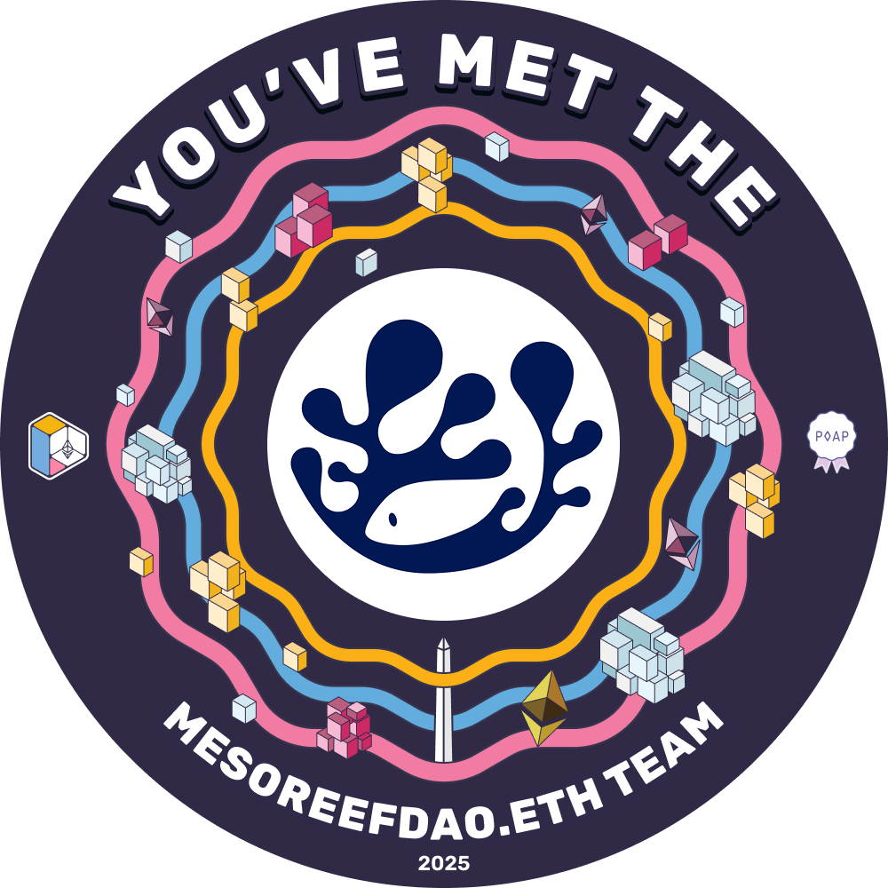 You've met the MesoReefDAO.eth team during Devconnect 2025 POAP image