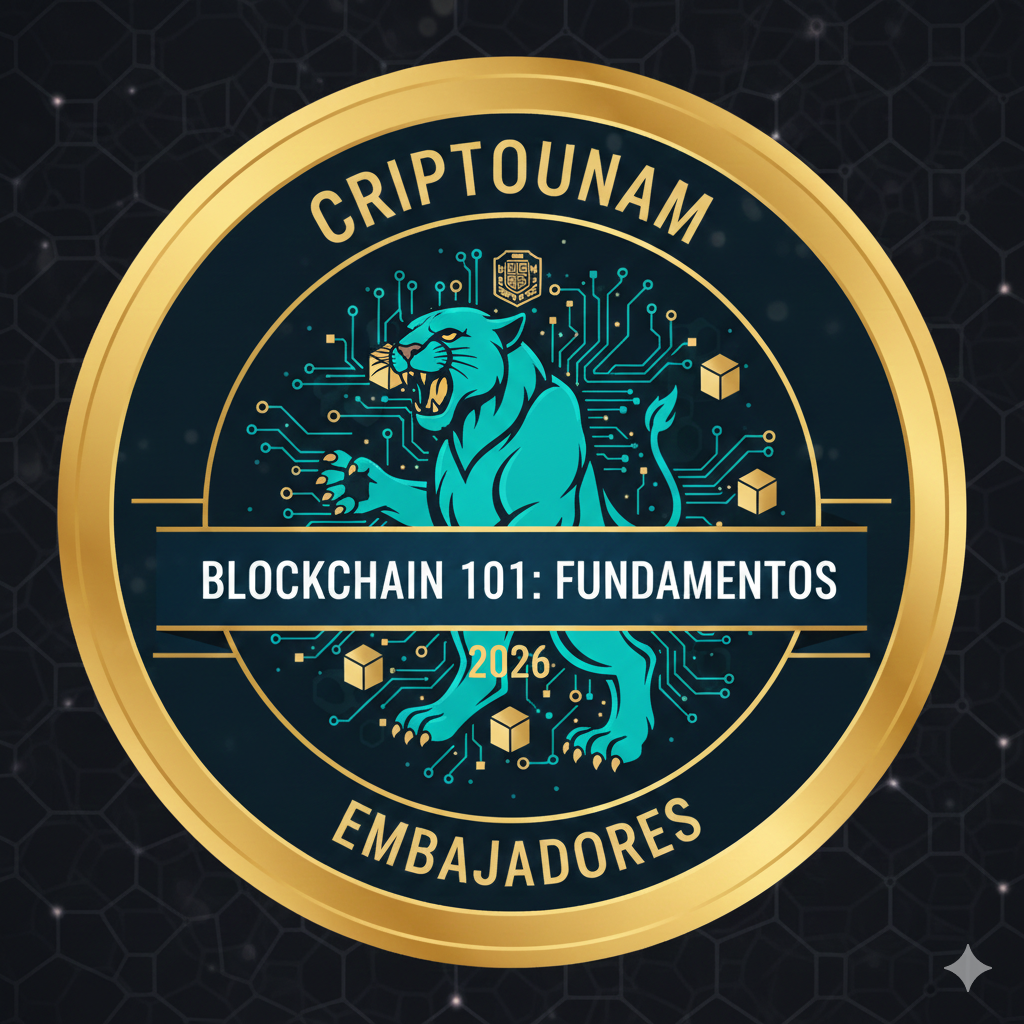Blockchain 101 Embajadores CriptoUNAM POAP image