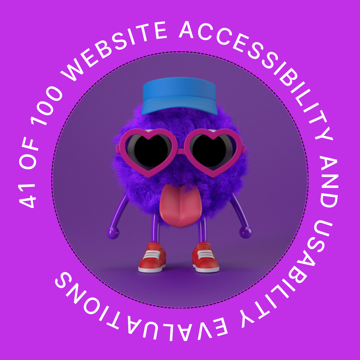 41 of 100 Website Accessibility and Usability Evaluations POAP image