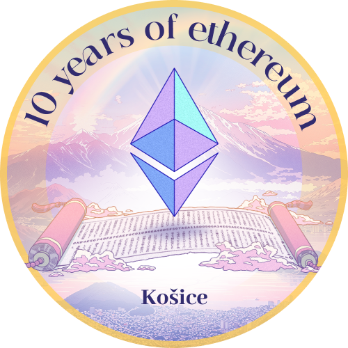 10 years of Ethereum - Košice POAP image