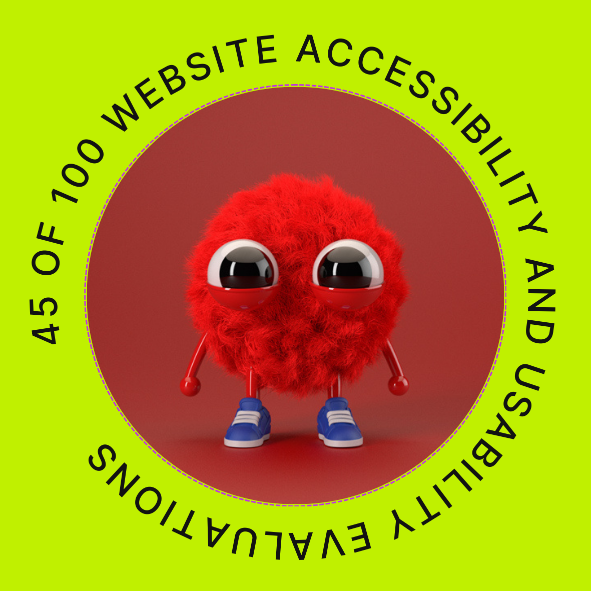 45 of 100 Website Accessibility and Usability Evaluations POAP image