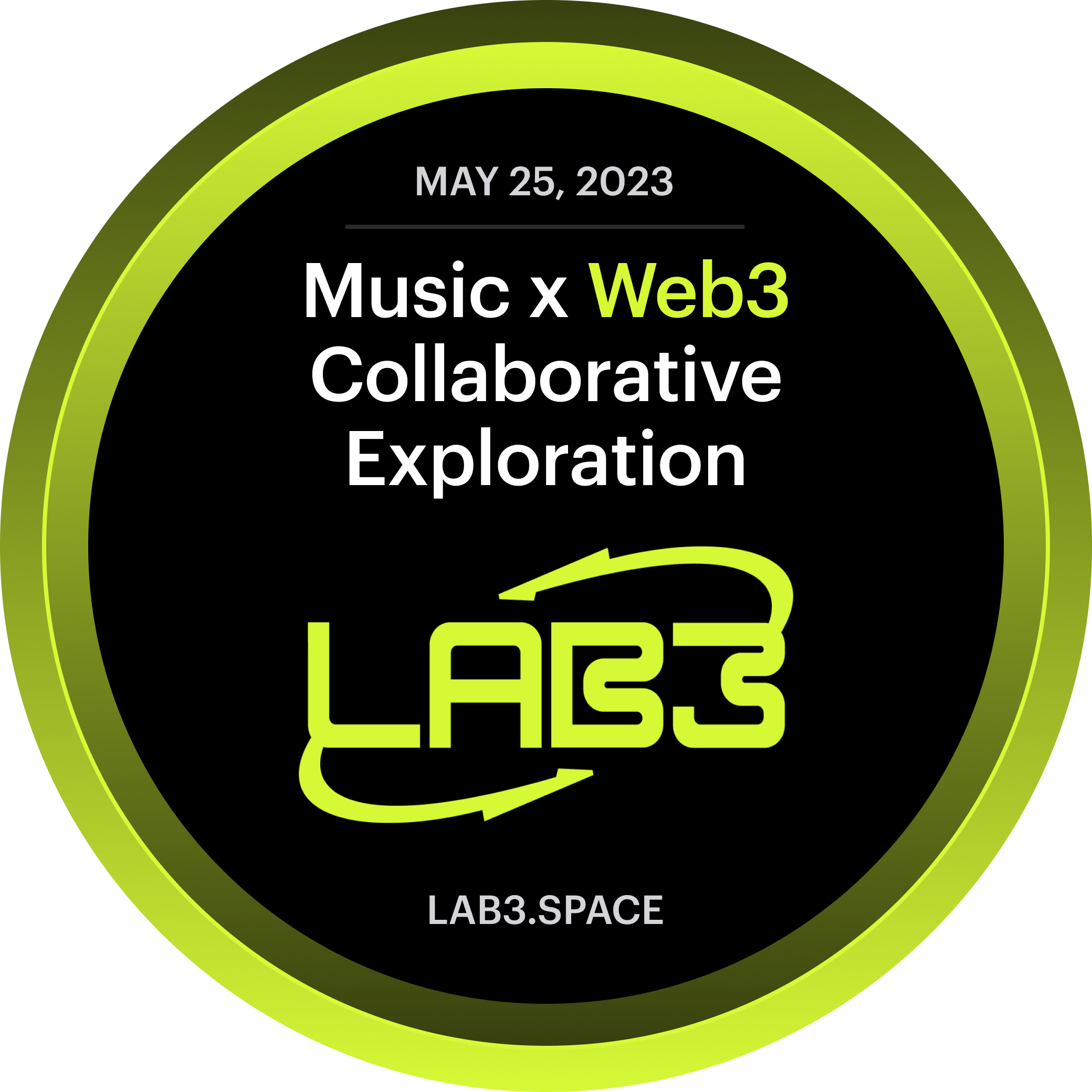 LAB3 - Music x Web3 Collaborative Exploration POAP image