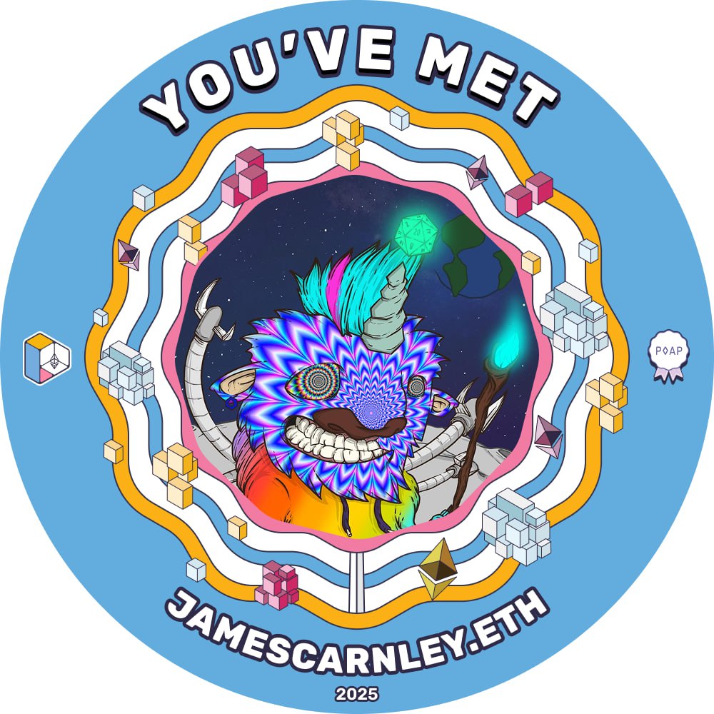 You met JamesCarnley.eth at Devconnect 2025 POAP image