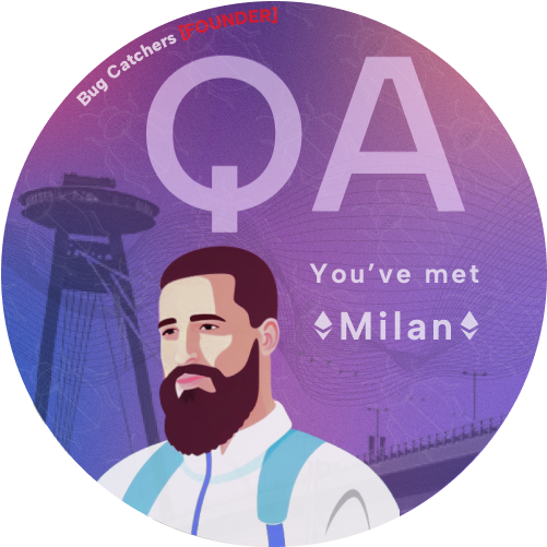 You've met Milan | Bug Catchers Founder POAP image