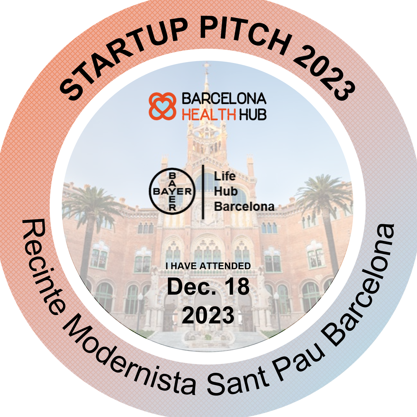 Startup Pitch 2023 - LifeHub - Barcelona Health Hub - Sant Pau POAP image