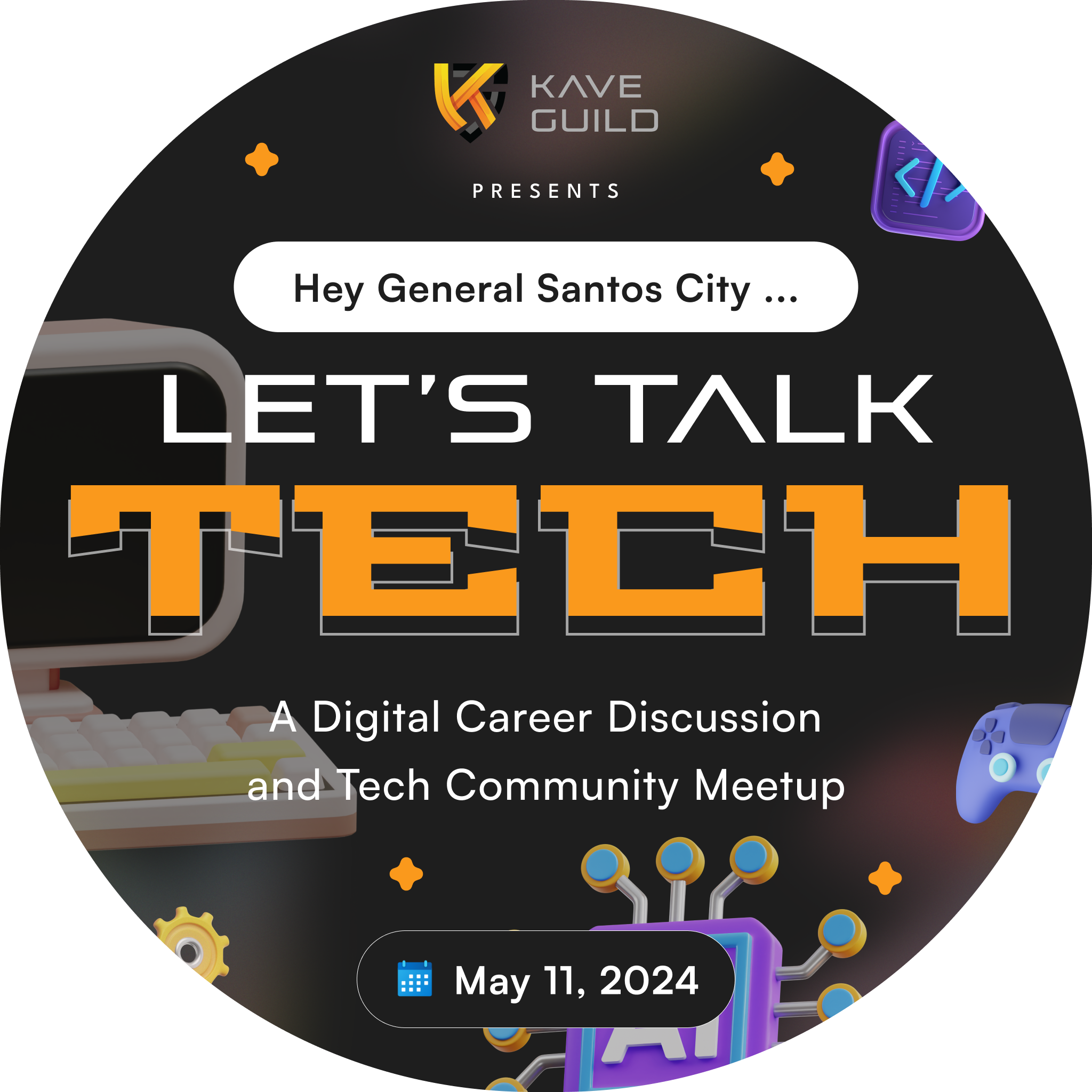 Hey Gensan! Let's Talk Tech: A Digital Career Discussion and Tech Community Meetup POAP image
