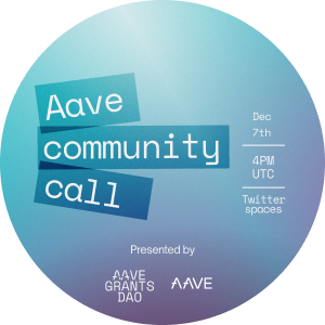 Aave Grants DAO - Community Call Six POAP image
