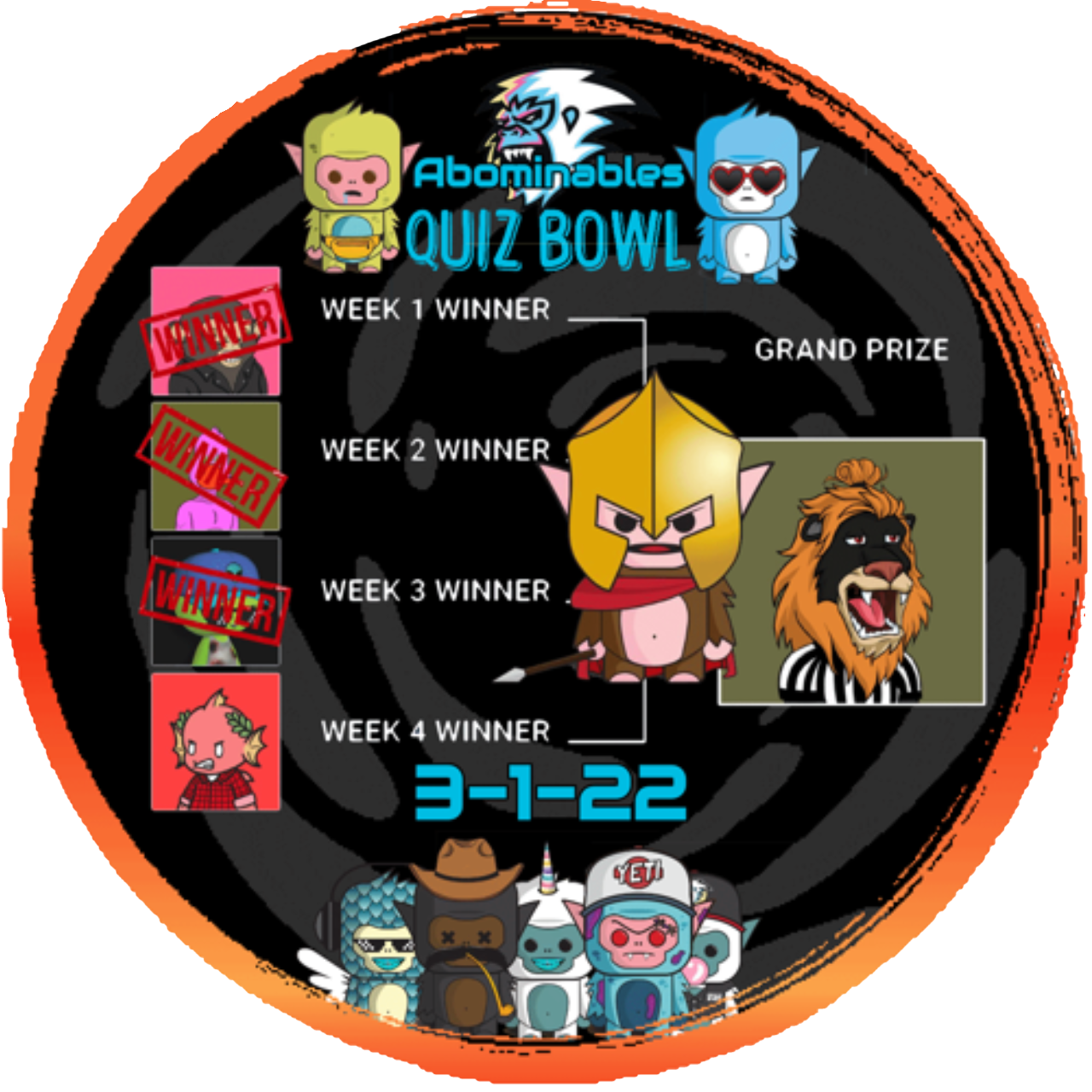 Abominables Quiz Bowl Final 3-1-22  POAP image