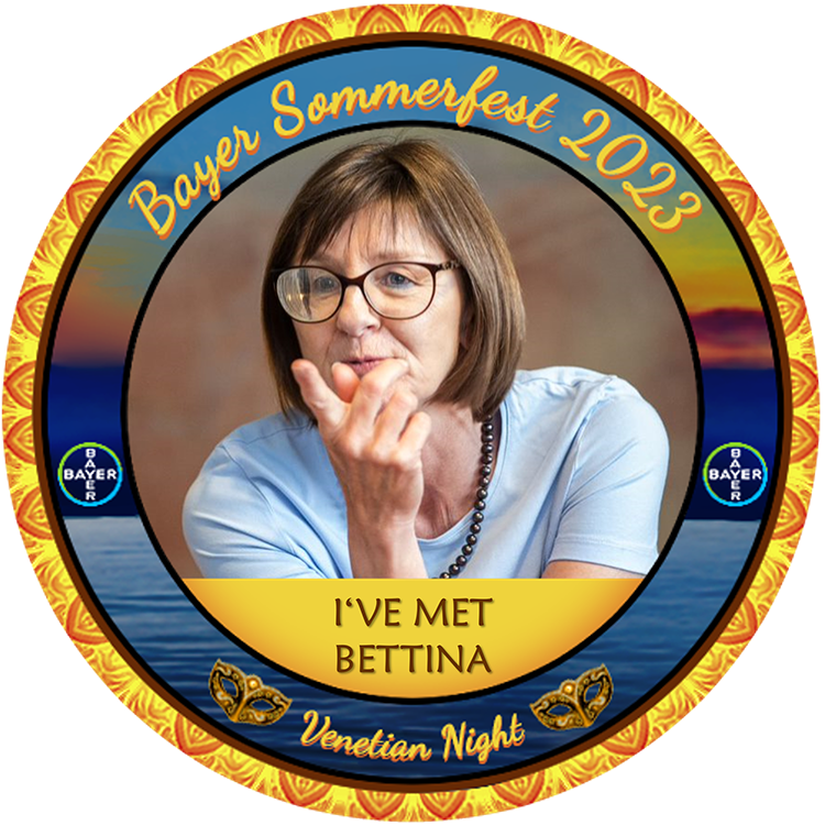 I met Bettina at the Bayer Berlin Sommerfest POAP image