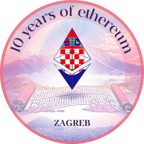 10 years of Ethereum - Zagreb POAP image