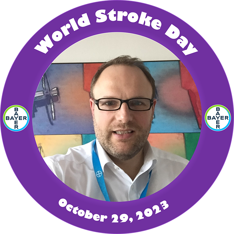 Patrick Möller supports the World Stroke Day 2023 | Bayer POAP image