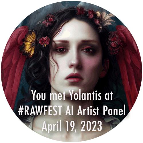You Met Yolantis at #RAWFEST AI Artist Panel POAP image