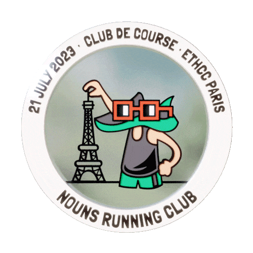 Nouns Running Club - EthCC Paris 2023 REDUX POAP image