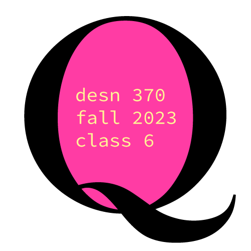 desn 370 fall 2023 class 6 POAP image