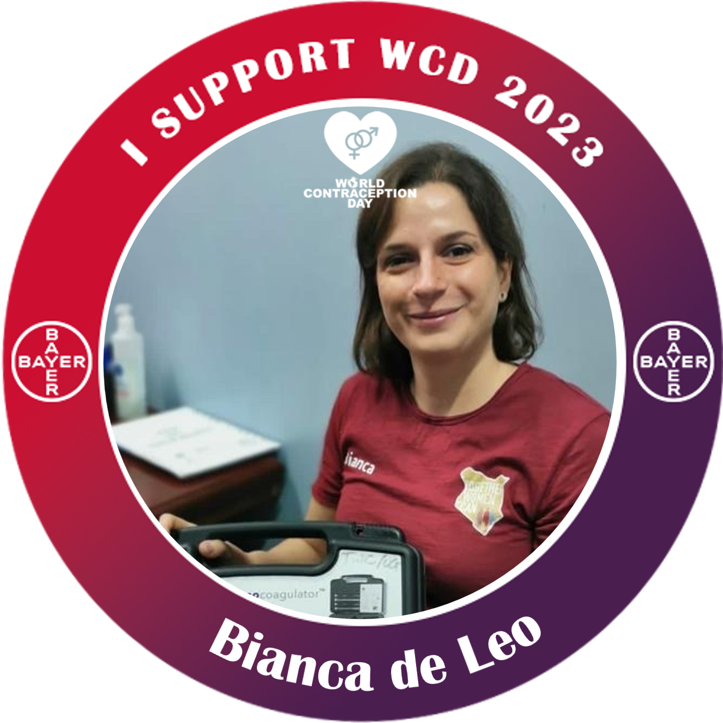Bianca de Leo supports the World Contraception Day 2023 | Bayer POAP image