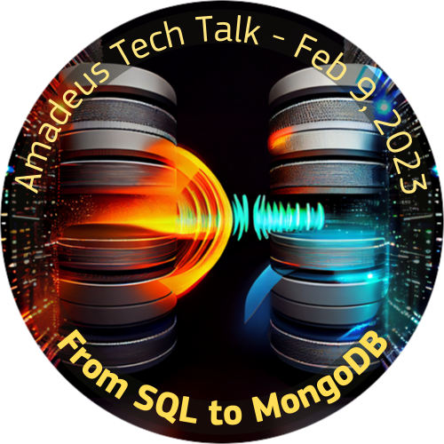 Amadeus Dev Community Tech Talk - From SQL to MongoDB POAP image