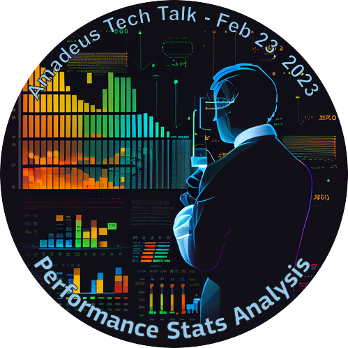Amadeus Dev Community Tech Talk - Performance Stats Analysis POAP image