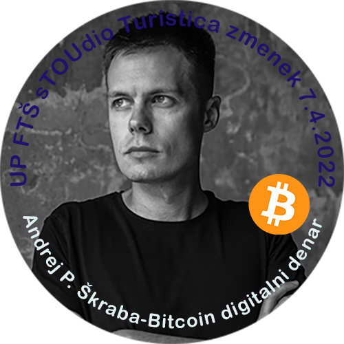 Andrej P. Škraba; Bitcoin - UP FTŠ sTOUdio Turistica date POAP image