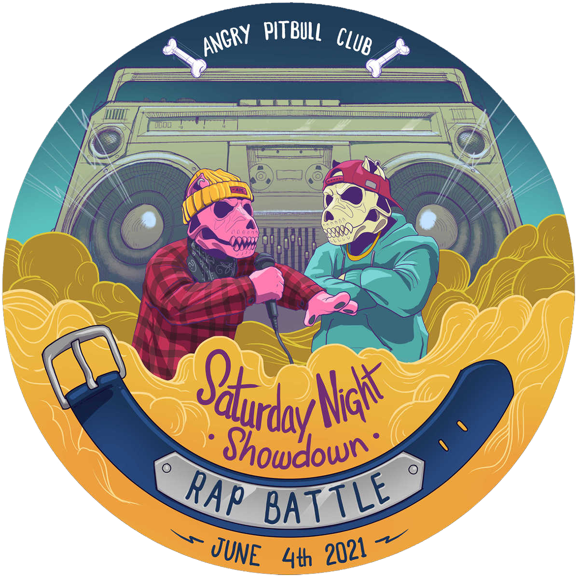 ANGRY PITBULL CLUB: RAP BATTLE POAP image