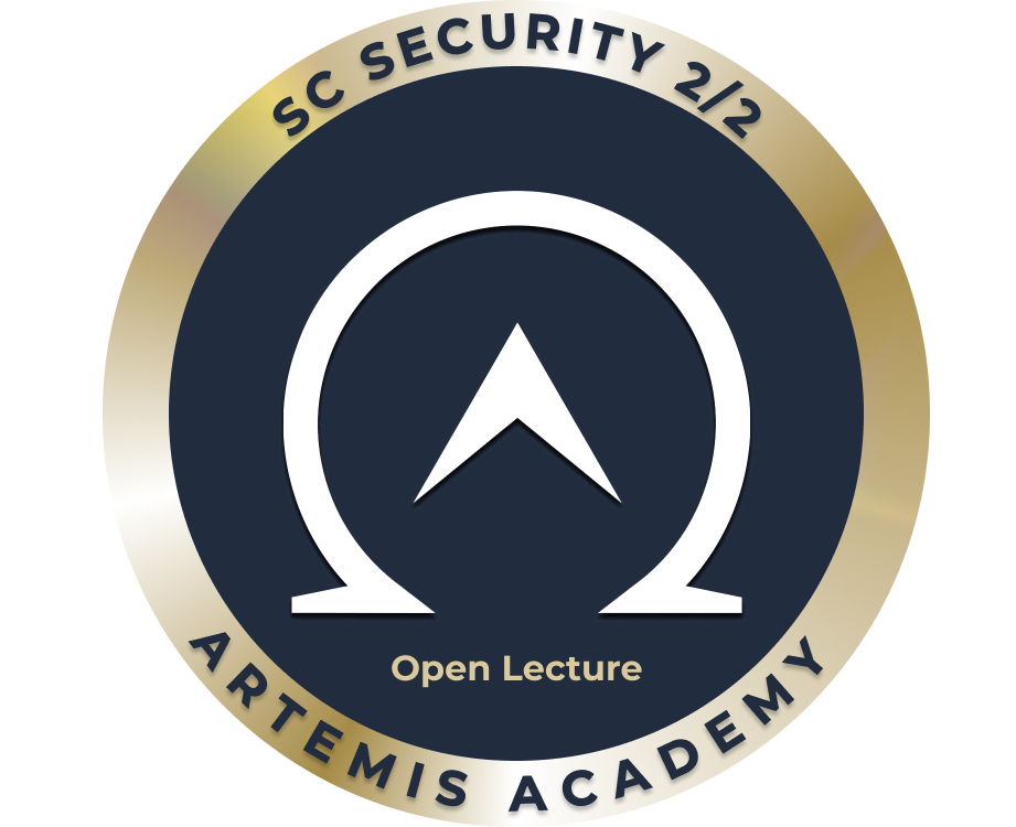 Artemis Academy Smart Contract Security 2/2 Open Lecture Proof-of-Attendance POAP image