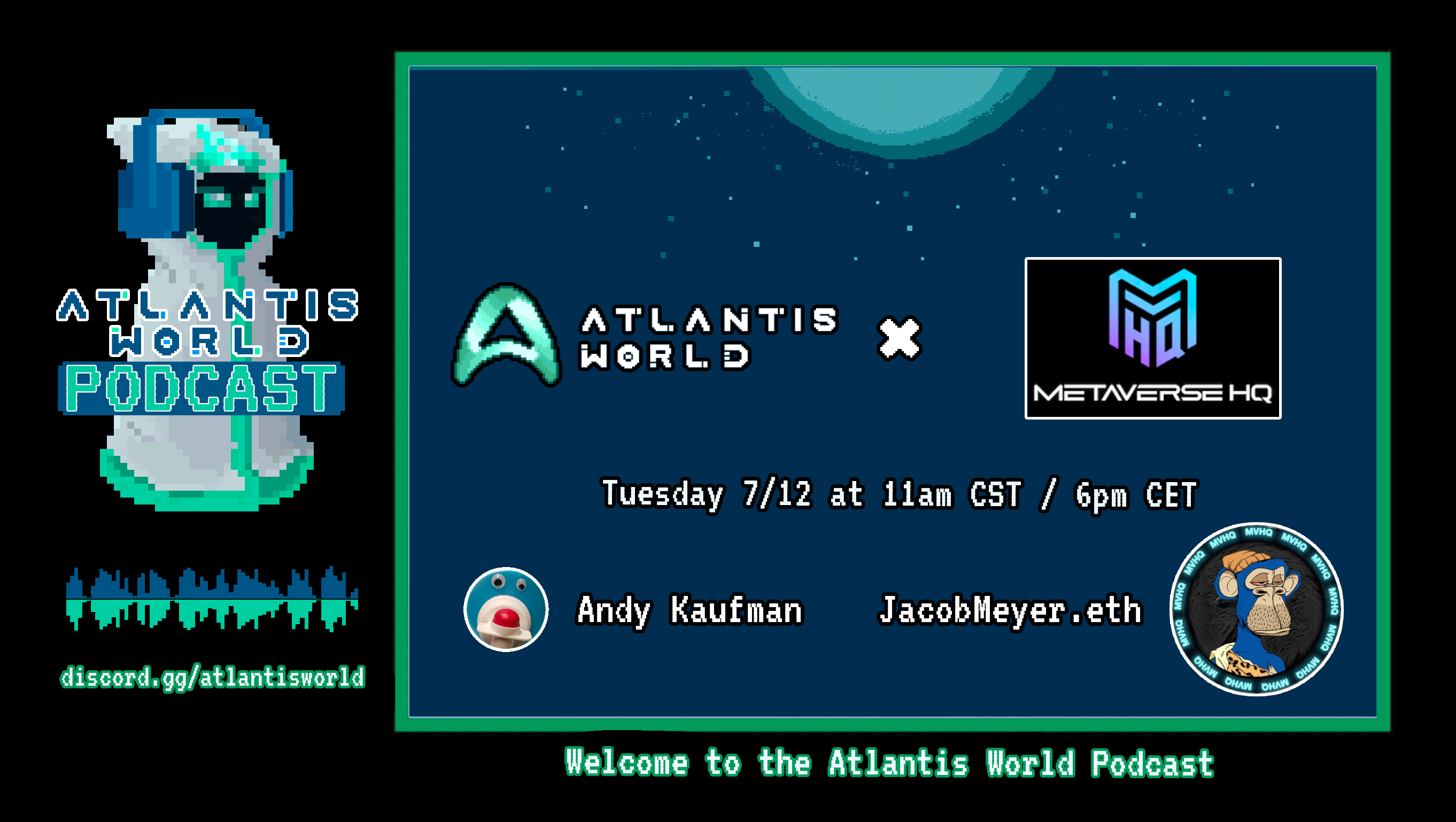 Atlantis Podcast Episode 8 MetaverseHQ POAP image