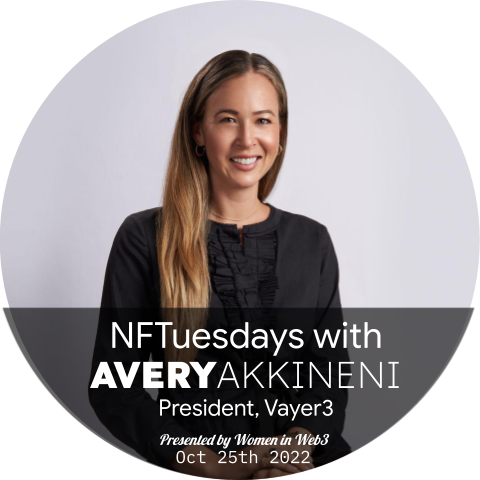 Avery Akkineni @ NFTuesdays | W3G POAP image