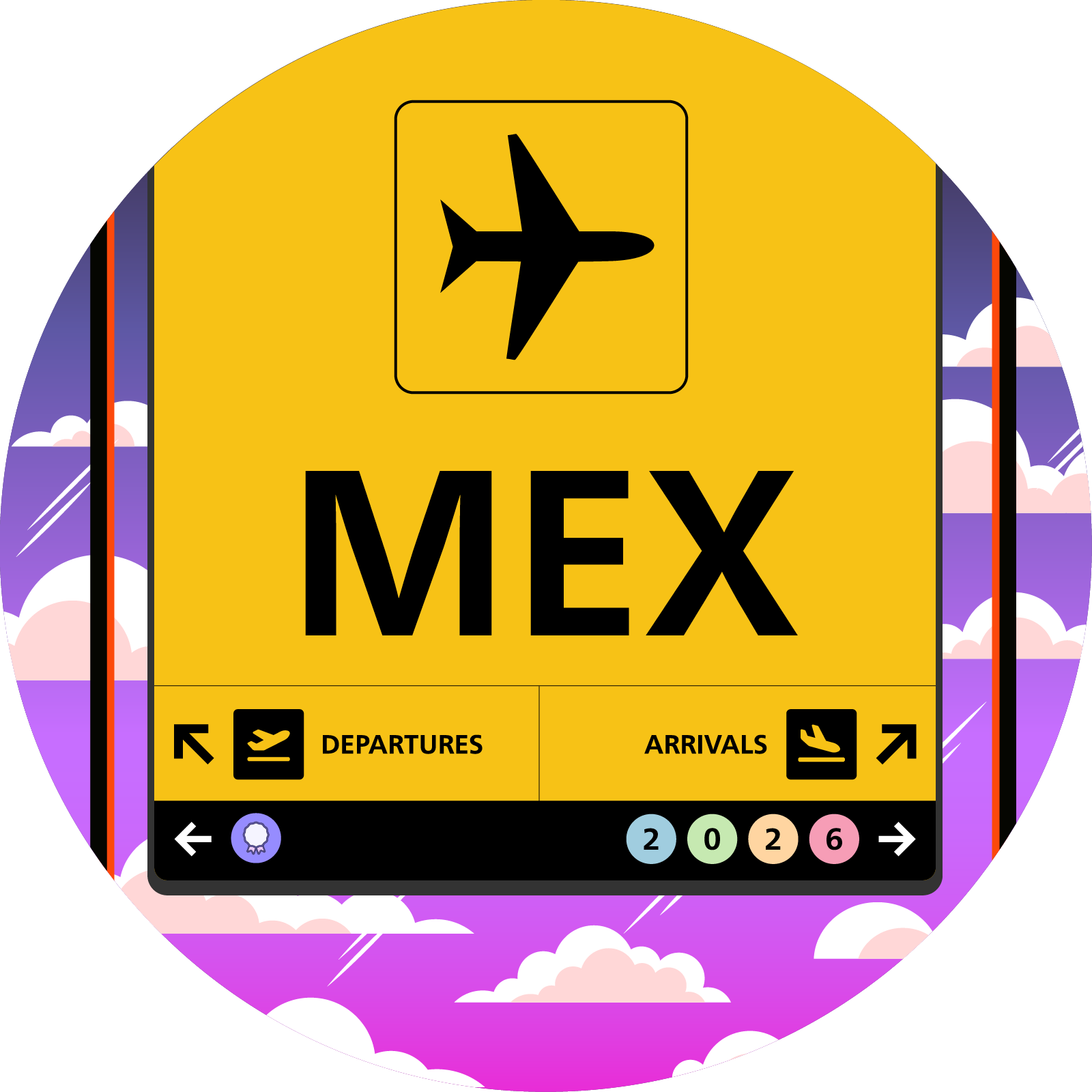 I passed through Mexico City International Airport (MEX) in 2026 POAP image