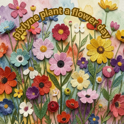 Pixlyne Plant a Flower Day POAP image