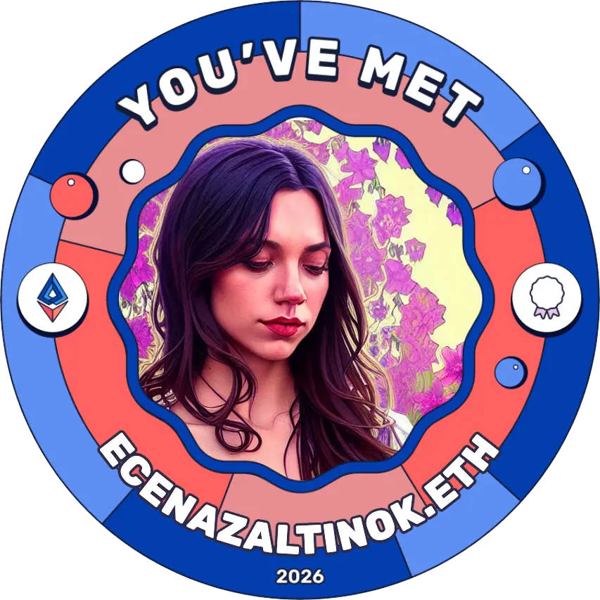 You've met ecenazaltinok.eth during EthCC[9] POAP image