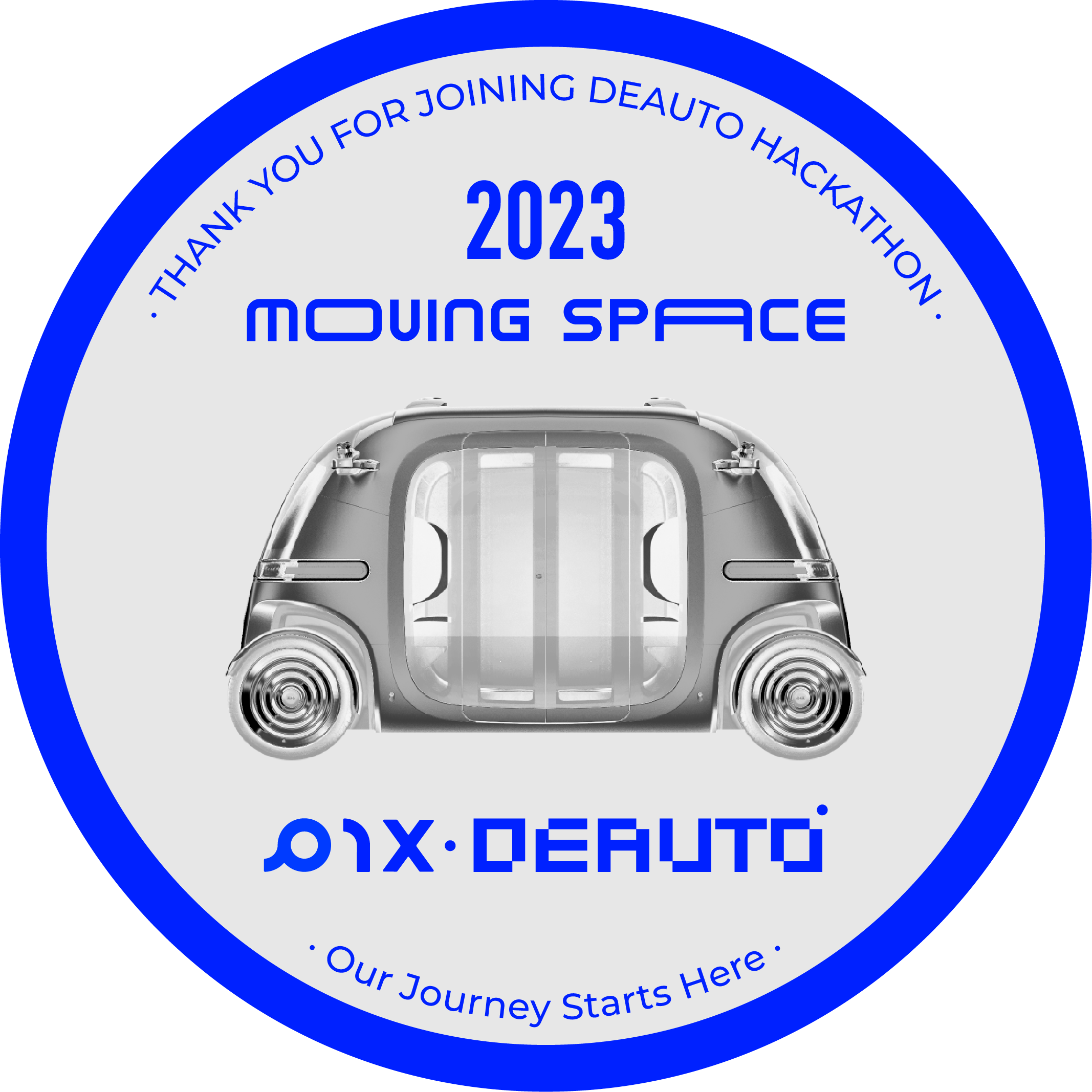 DeAuto Moving Space Hackathon - A global challenge of Moving Space applied design POAP image