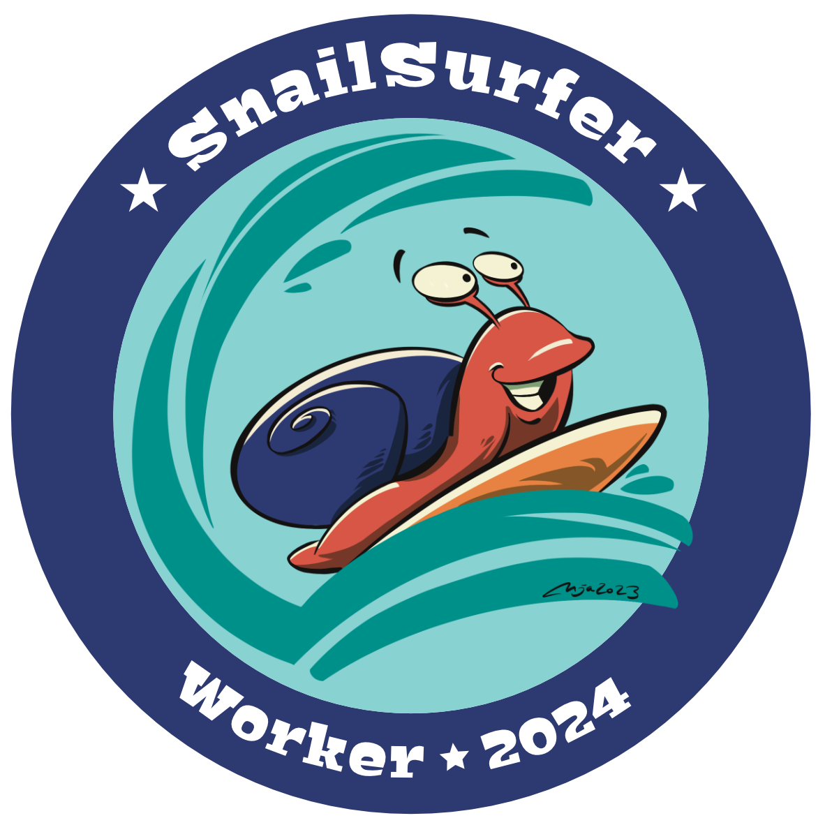 Snailsurfer - Worker - 2024 POAP image